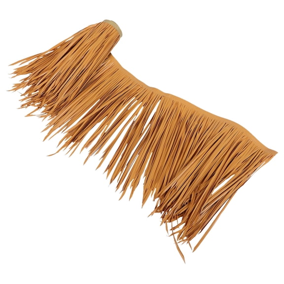 WORGEOUS Khaki Artificial Straw Mat 200x53x0.10CM Decorative Floor Tile Rug for Home Indoor and Outdoor Stylish Use