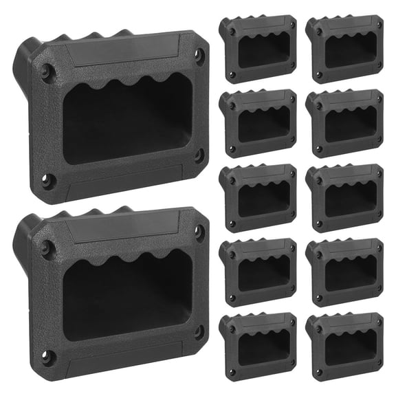 BESTYASH Black Pull Handles for Speaker Side, 12pcs Replacement Hardware for Audio Equipment
