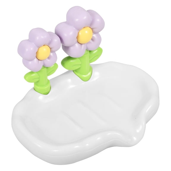 WORGEOUS Touchless Automatic Soap Dispenser with Cute Flower Holder, Hands-Free Liquid Soap Pump for Kitchen and Bathroom