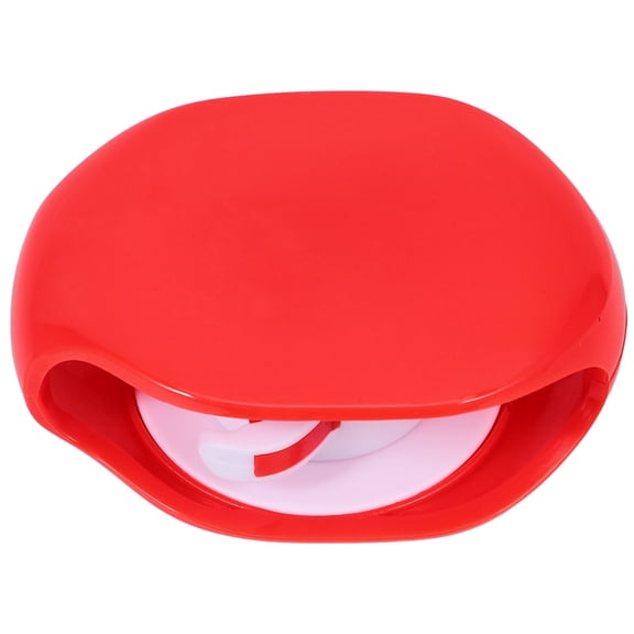 WORGEOUS Automatic Wire Headphones with Cable Reel Holder Stand Wireless Charger Travel Red