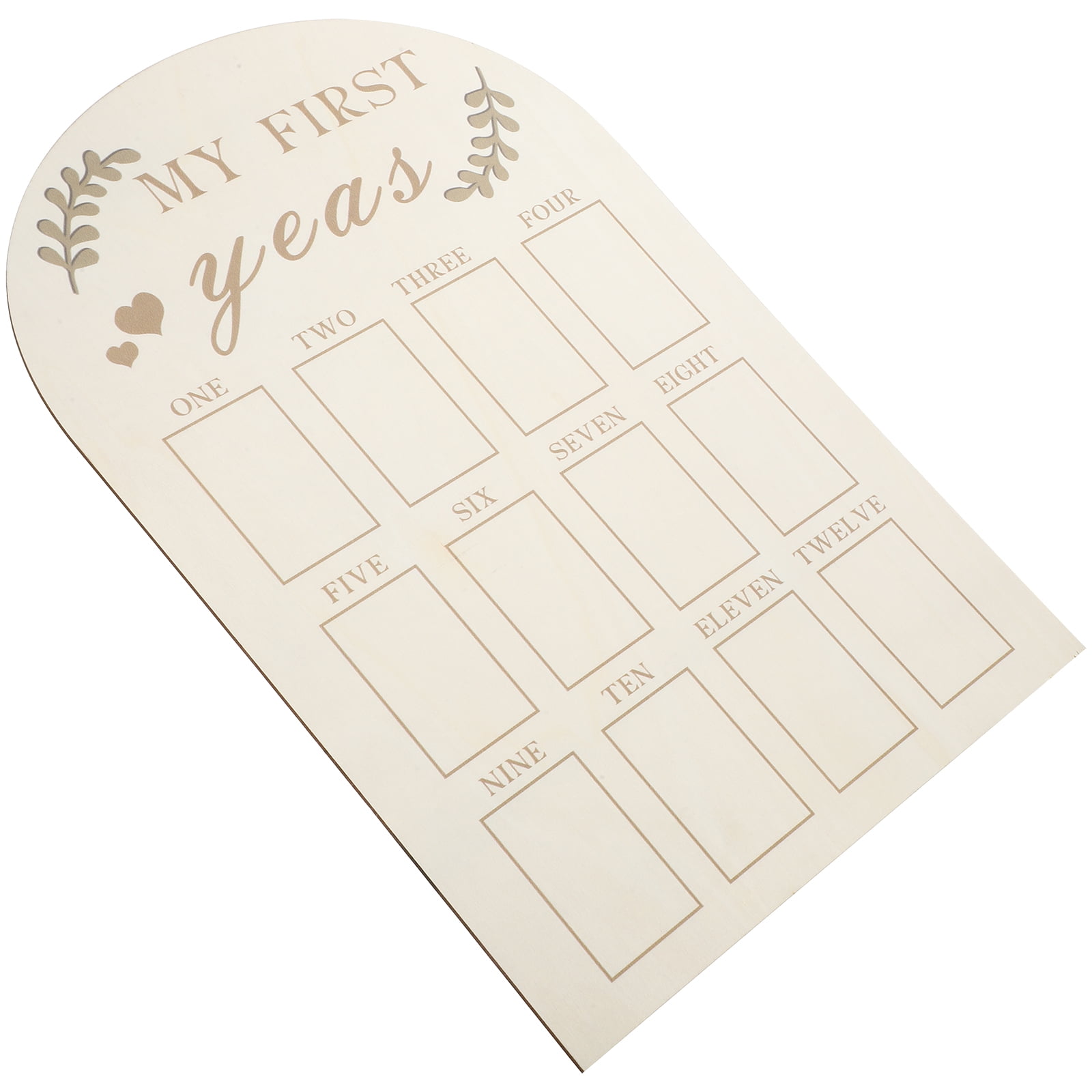 First Year Frame GETAJGHSD Baby First Year Frame Desk Decoration Wood 1Set - Walmart.com