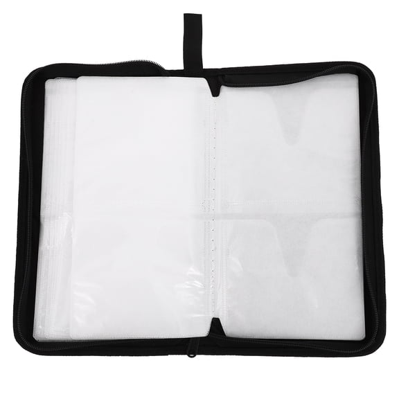 Mobutofu Dvd Storage Bag Portable Rectangular Cd Holders Blue 1Pack 11.3x6.2in