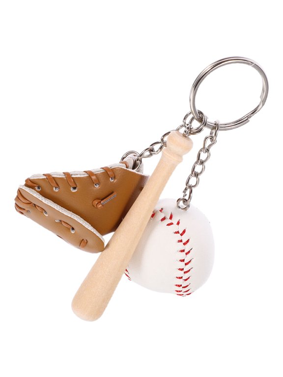 cate Baseball Keychain Bag Accessory 1Set