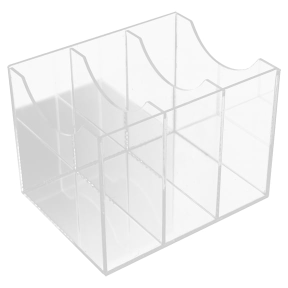 WORGEOUS  Belt Storage Box Dividers Organizers Display Cabinet Transparent