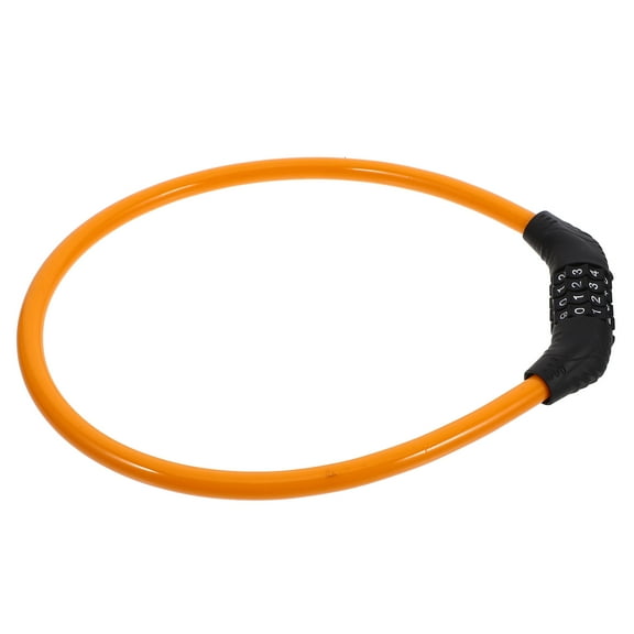 GOOHOCHY Safety Bike Lock Steel Orange For Bike Lovers Outdoor Riding 1Pack 9.4X7.5X0.9In