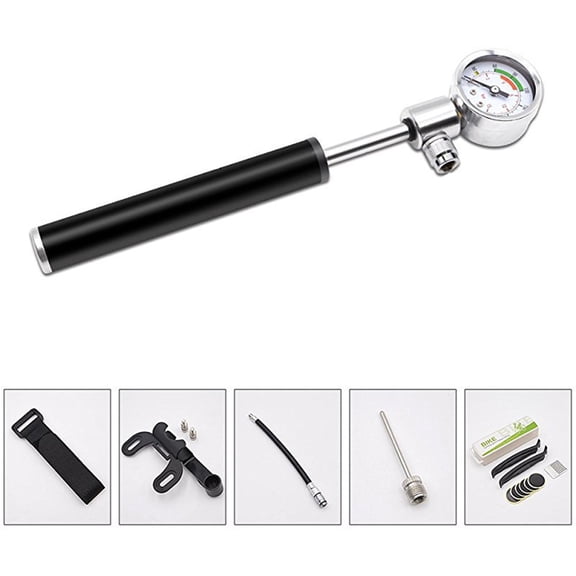 WORGEOUS Bike Air Supply Pump High Pressure Inflation Mini Frame to Floor Pump for Bike