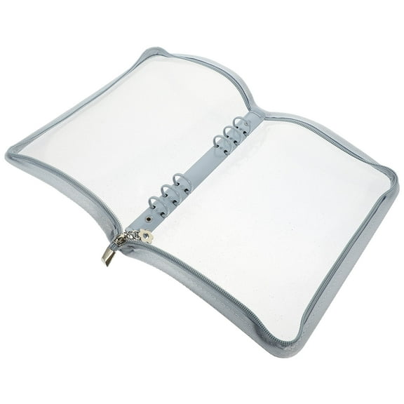 HINTRMENT Loose Leaf Binder Sky-Blue PVC 1Pcs 9.8x7.1in