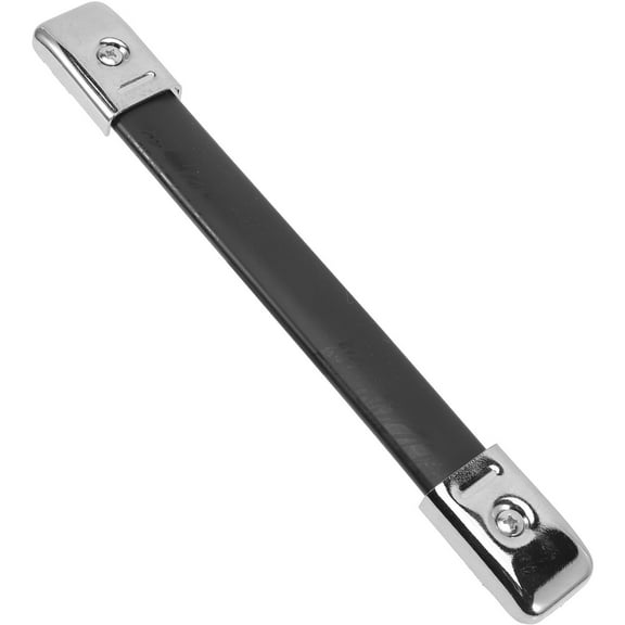 WORGEOUS  Black Handle Replacement Speaker Strap Aluminum Style Silver