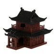 thumbnail image 1 of GETAJGHSD Compact Brown Plastic Pavilion Statue for Fish Tank and Desktop, 1 of 1