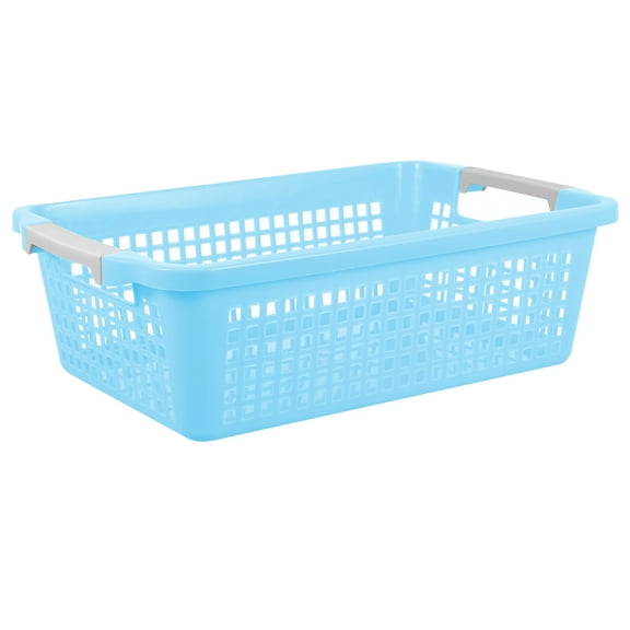 GOOHOCHY Classroom Storage Baskets Blue PP For Kindergarten Materials 1Pcs 12.6X8.3X3.9In