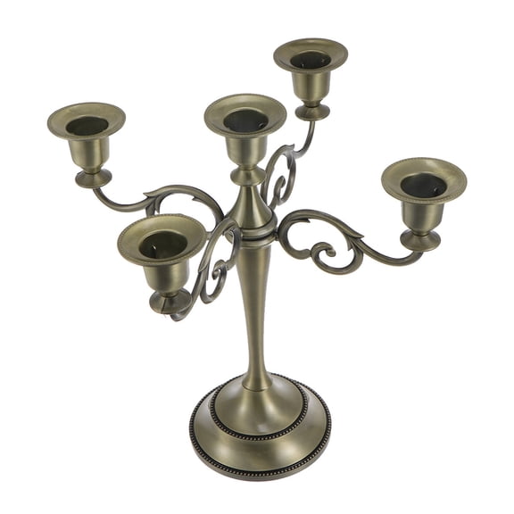 HINTRMENT Decorative Golden Art Candlestick for Romantic Ambiance in Hotel and Restaurant