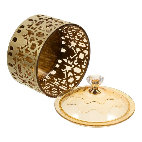 GETAJGHSD Serving Tray for Entertaining Golden Iron Snack Holder 1Pcs