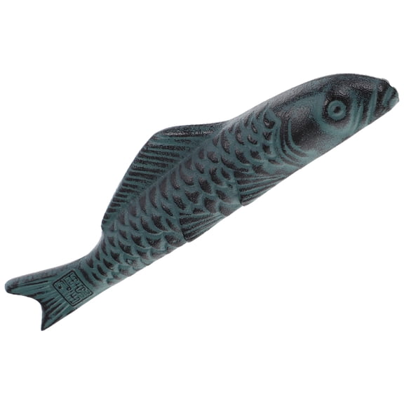 GETAJGHSD Chinese Style Carp Shape Paper Weight Cast Iron Decorative Desk Accessory