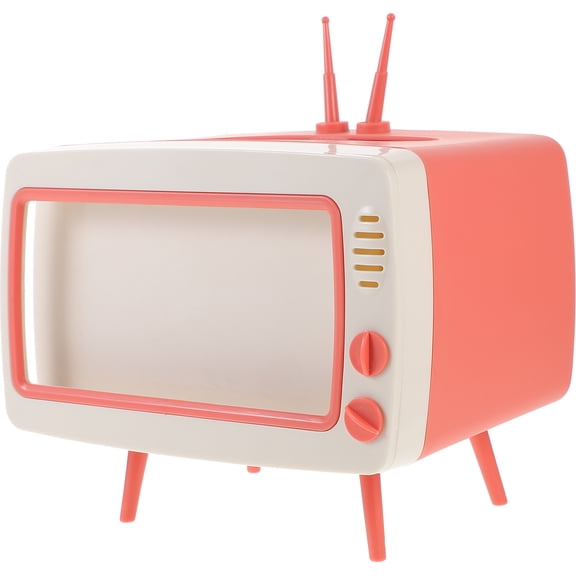WORGEOUS Cartoon TV-Shaped Tissue Box Holder for Living Room, Office Decor, Fun Napkin Dispenser, Decorative Cartoon Tissue Container