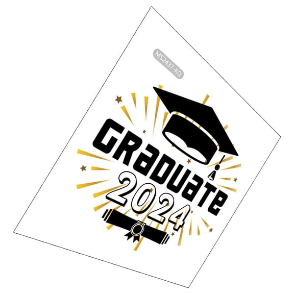 WORGEOUS Ceiling Graduation Decoration Wall Sticker 30.00X30.00X0.10CM