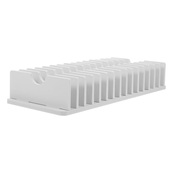 WORGEOUS Cell Case Mobile Phone Storage Rack 32.50X14.50X6.00CM White