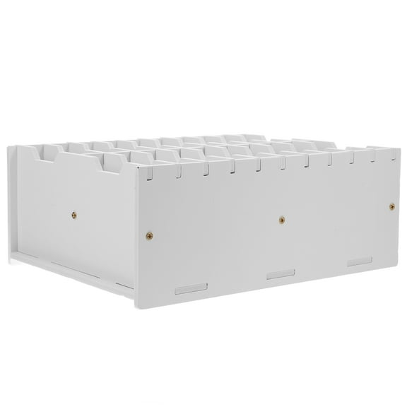 WORGEOUS  Cell Phone Jail for Classroom Calculator Storage Mobile Organizer White