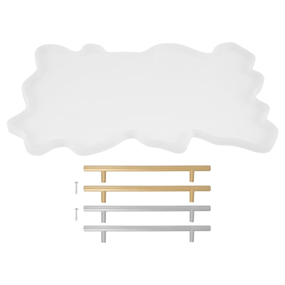 WORGEOUS  Charcuterie Board Silicon Molds Pallet Tray Making Epoxy Casting