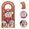 thumbnail image 1 of BESTYASH Set of 2 Brown Wooden Christmas Hanging Decorations for Door, Holiday Home Decor and Festive Seasonal Gatherings, 1 of 8