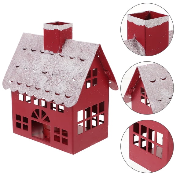 BESTYASH Handmade Christmas Village House with Candle Holder for Desktop and Table Decor