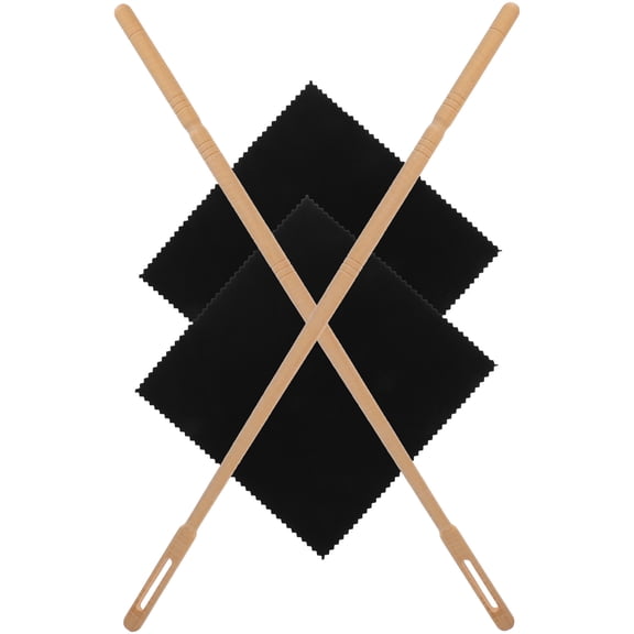 ADDHAT Flute Cleaning Rod Set Assorted Color Instrument Maintenance Daily Use 2 Rods 0.8x0.8x14in
