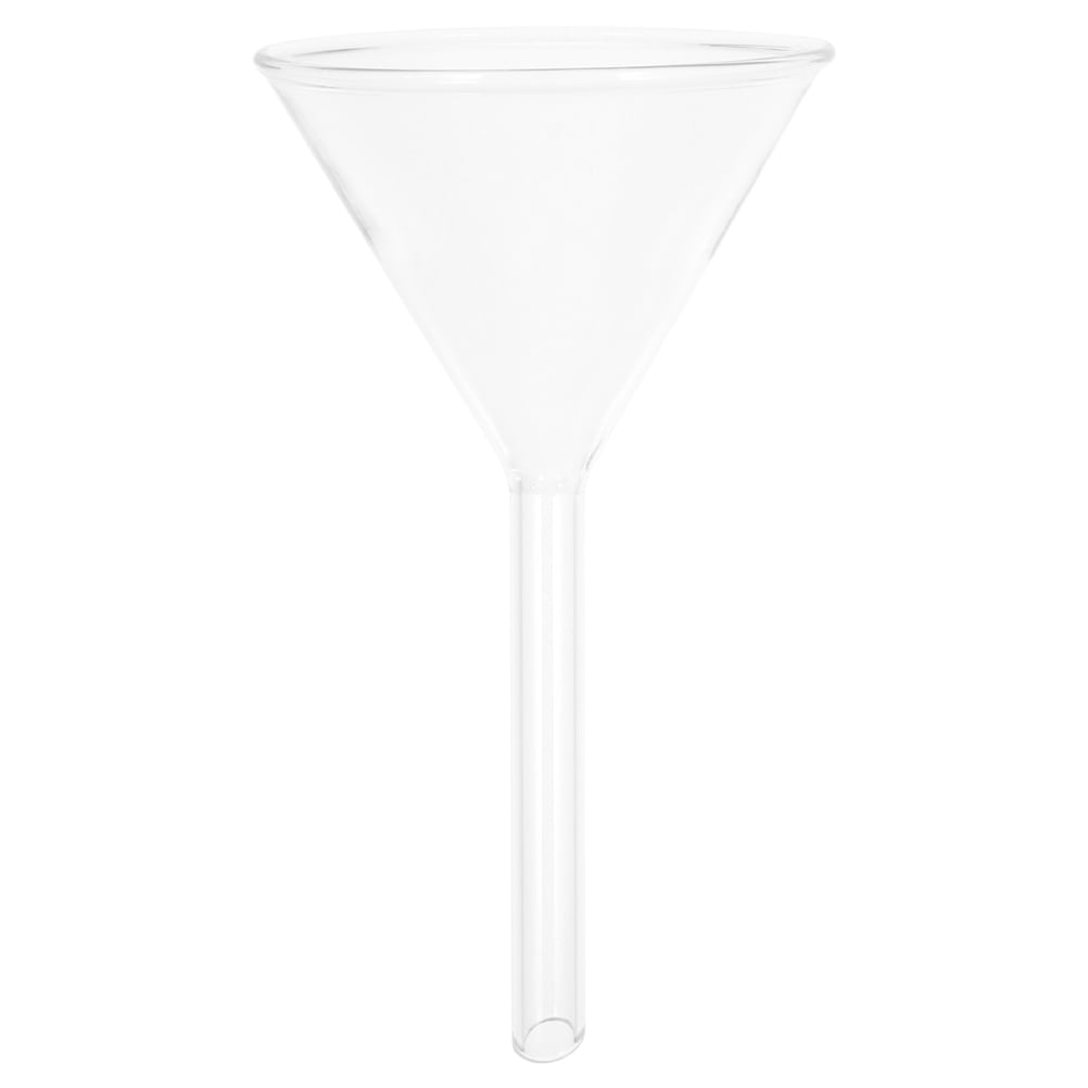 WORGEOUS Clear 75mm Glass Funnel for Scientific Filtration Wide Mouth ...