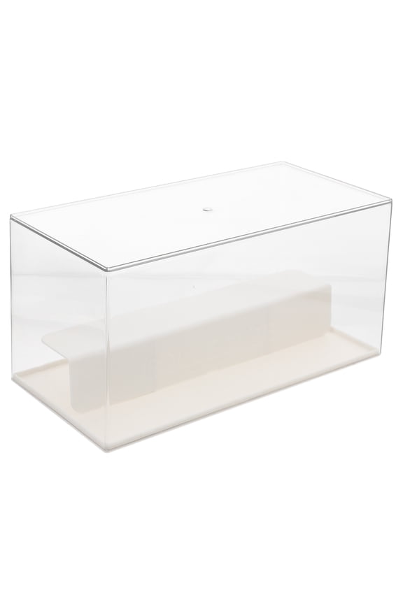 Clear Display Case with Multi-Layer Design Portable Figurine Display Stand