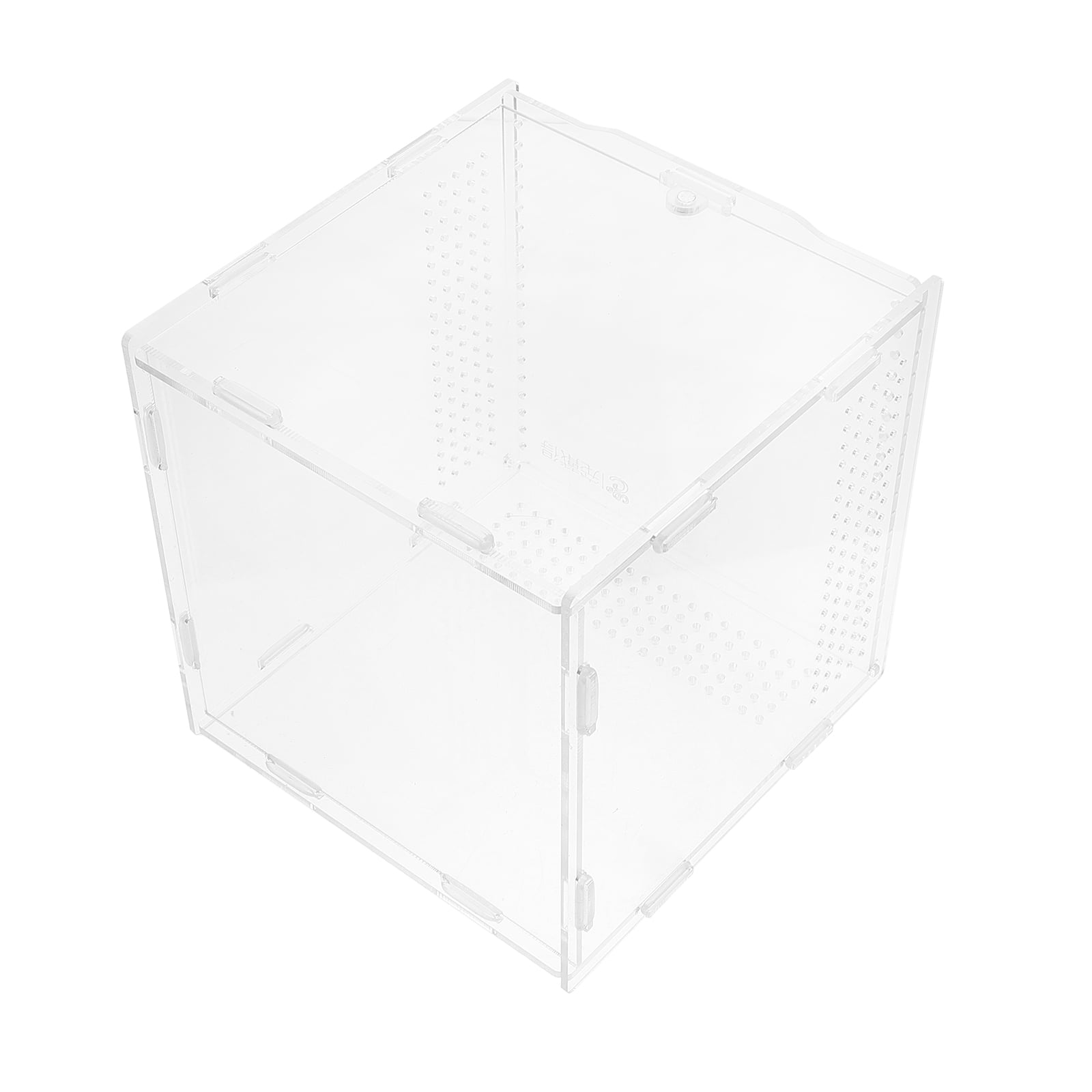 WORGEOUS Climbing Pet Feeding Container Acrylic Breeding Tank Flower Arranger Frog