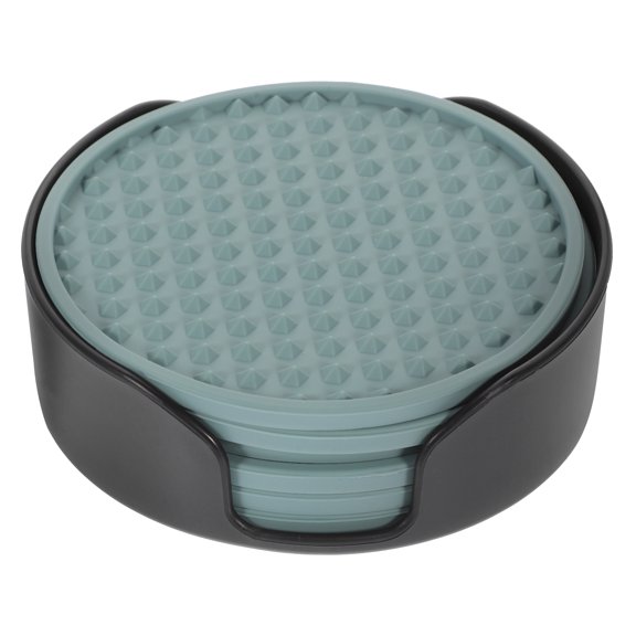 WORGEOUS  Cocktail Machine LED Cup Holder Lights for Car Silicone Coaster