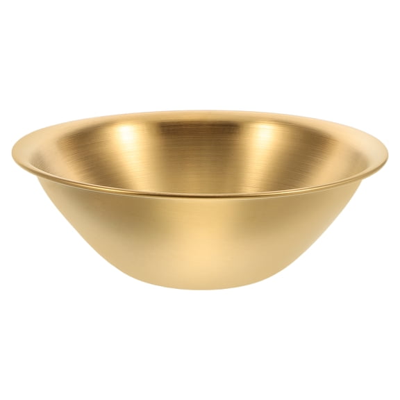 WORGEOUS Commercial Sauce Multifunctional Salad Bowl Travel 15.50X15.50X4.50CM Golden