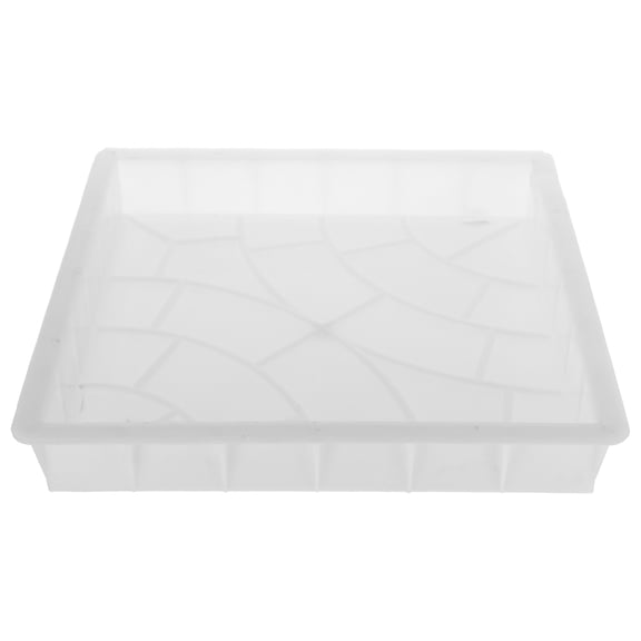 Mobutofu Concrete Paver Mold for DIY Garden Paths and Walkways Durable White PP Reusable Stepping Stone Mold 1 Count