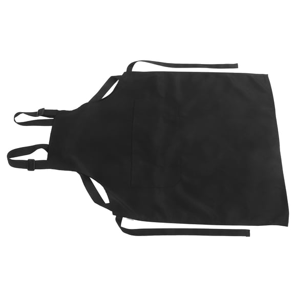 FUTUREORYY H-Back Apron Black Cloth ABS for Home Use with Adjustable Shoulder Strap and Pocket