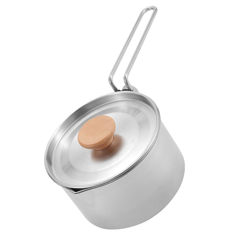 WORGEOUS Cooking Outdoor Kettle Picnic Kettle Travel 14X14CM Silver ...