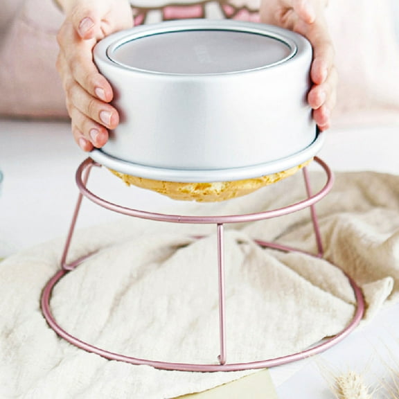 BESTYASH Golden Stainless Steel Round Steamer Rack for Cake Cooling and Baking Stand