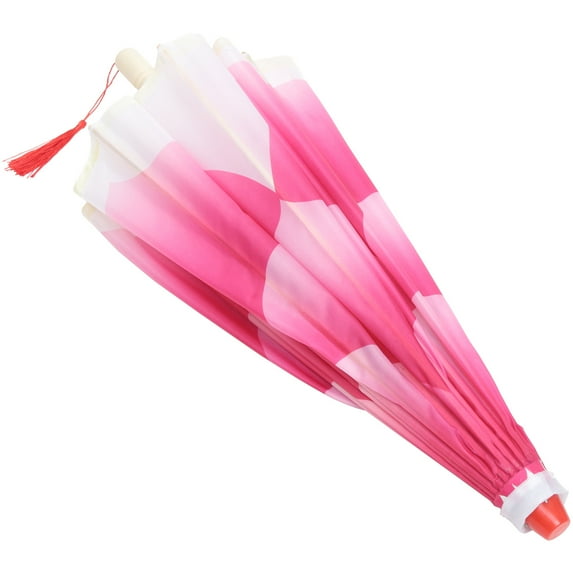 WORGEOUS Cosplay Umbrella Sun for Walking Oriental Style Parasol Rosy