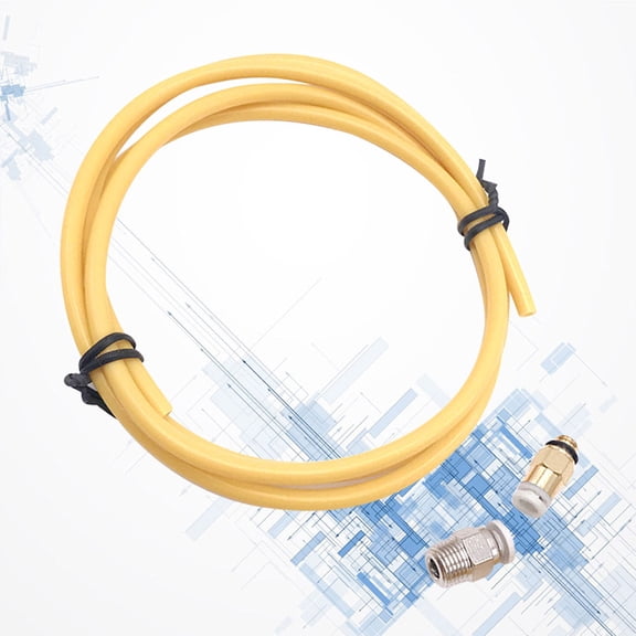 GETAJGHSD 3D Printer Hot End Quick Fitting Ptfe Tube Yellow Durable Material