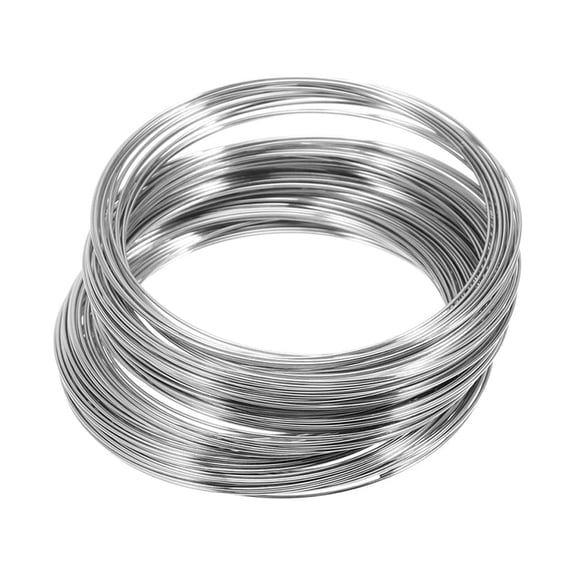 Silver Metal Wire for Jewelry Making 1 Roll 200 Circles 60mm Great for DIY Projects Lightweight and