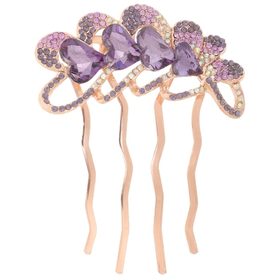 GETAJGHSD Bridal Hair Clip Hair Comb Clip Twisted Design Rhinestone 1 PCS