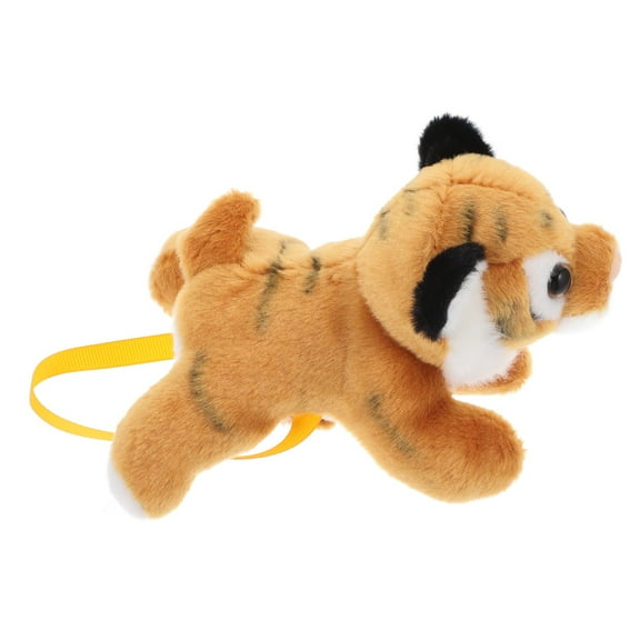 WORGEOUS Cute Tiger Stuffed Animal Realistic Small Plush Tiger Doll Standing Shoulder Plush Tiger Doll Small Tiger Doll Cute Animal Party Favor