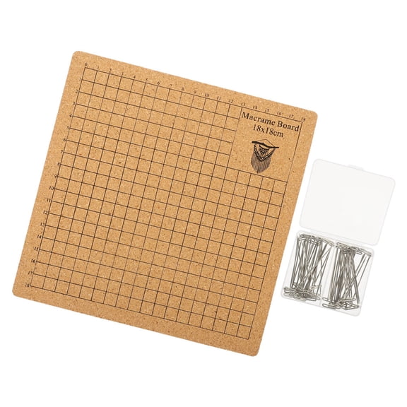 WORGEOUS Macrame Board for Jewelry Making Brown DIY Projects Home Use 1 Set