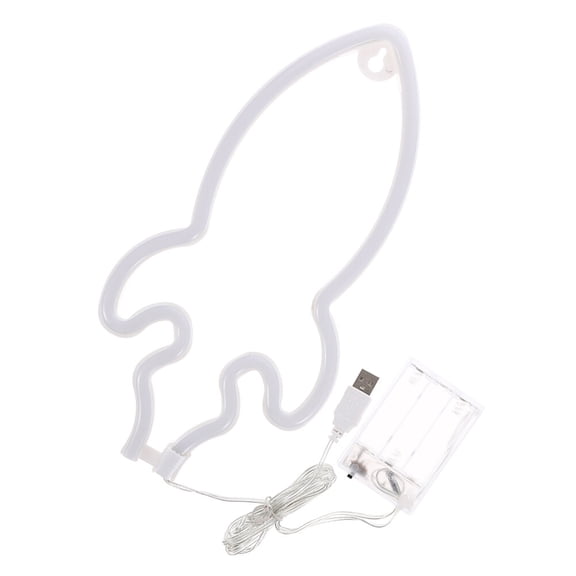 WORGEOUS  Decorative Night Light LED Neon Space Lights Signs for Wall Blue