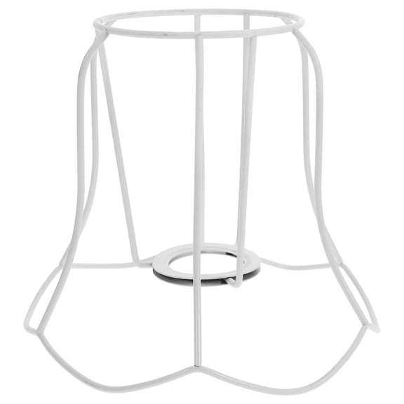 GETAJGHSD White Metal Lampshade Bracket for DIY Table Lamps Retro Iron Frame