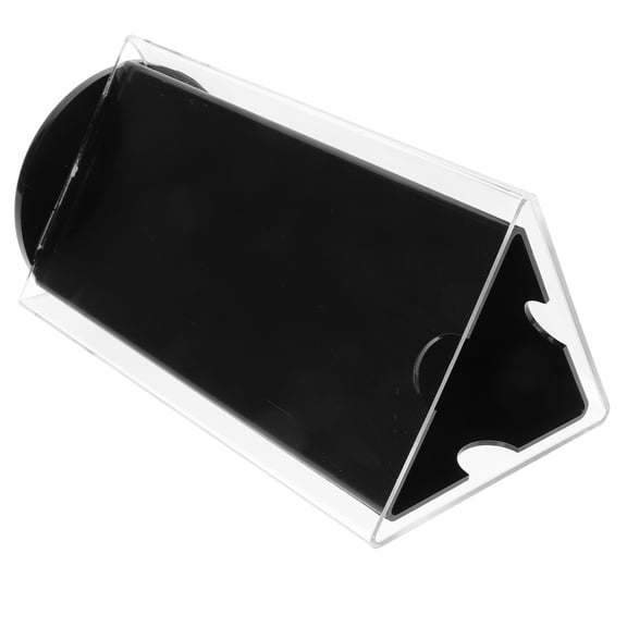 WORGEOUS Desktop Paper Holder Rotation Logo Stand Triangle Fixer Black