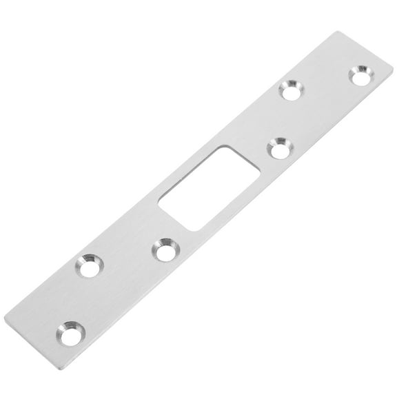 WORGEOUS Door Reinforcement Plate Front Door Security Devices Plates Door Latch Plate For Exterior Interior Door Deadbolt Fix Door Frame Silver