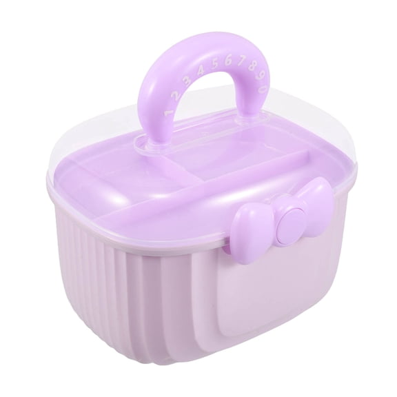 WORGEOUS Double Layer Cute Jewelry Box With Bow Knot Handle Makeup And Hair Accessories Organizer Portable For Travel Home And Office