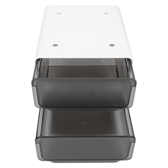 GOOHOCHY Storage Containers With Drawers Black 1Pcs 7.9x6.7in