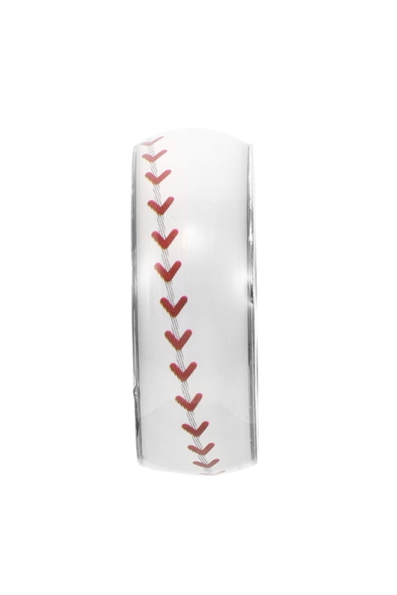 Double-sided Fan Circular Baseball Titanium Steel Ring Woman