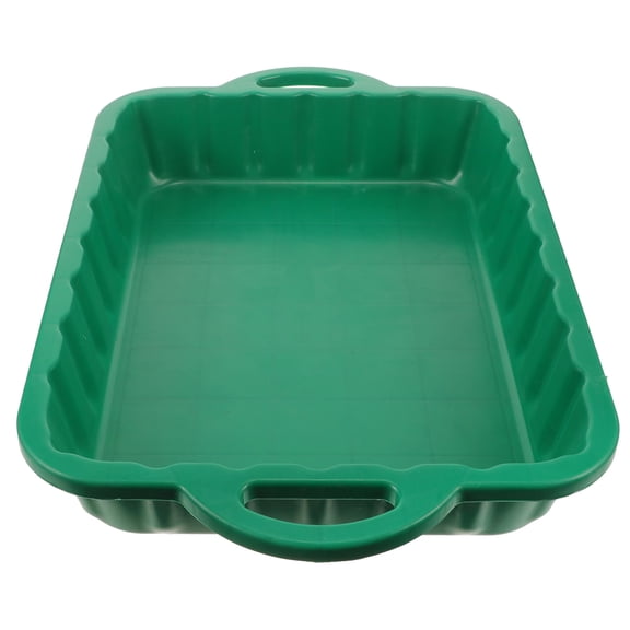 BESTYASH Plastic Oil Drain Pan with Leakproof Edges for Vehicle Fluid Storage and Easy Pouring