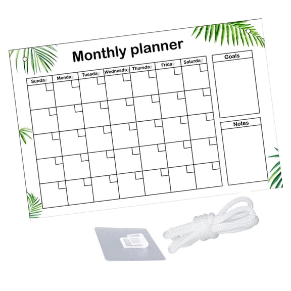 WORGEOUS Dry Erase Board for Fridge Monthly Planning Note Campus