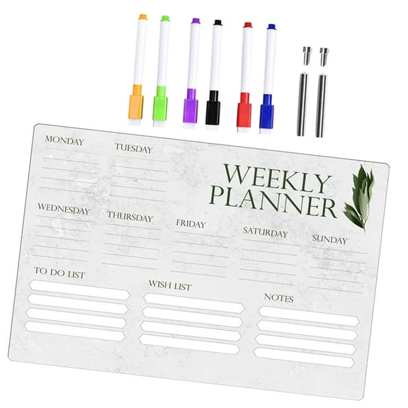 WORGEOUS  Dry Erase Board with Stand Acrylic Writing Student Office